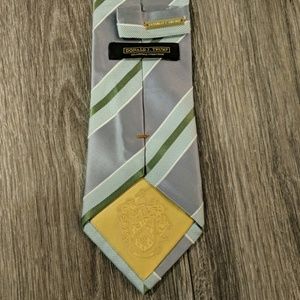 Donald Trump Signature Gray with Green Stripe Tie